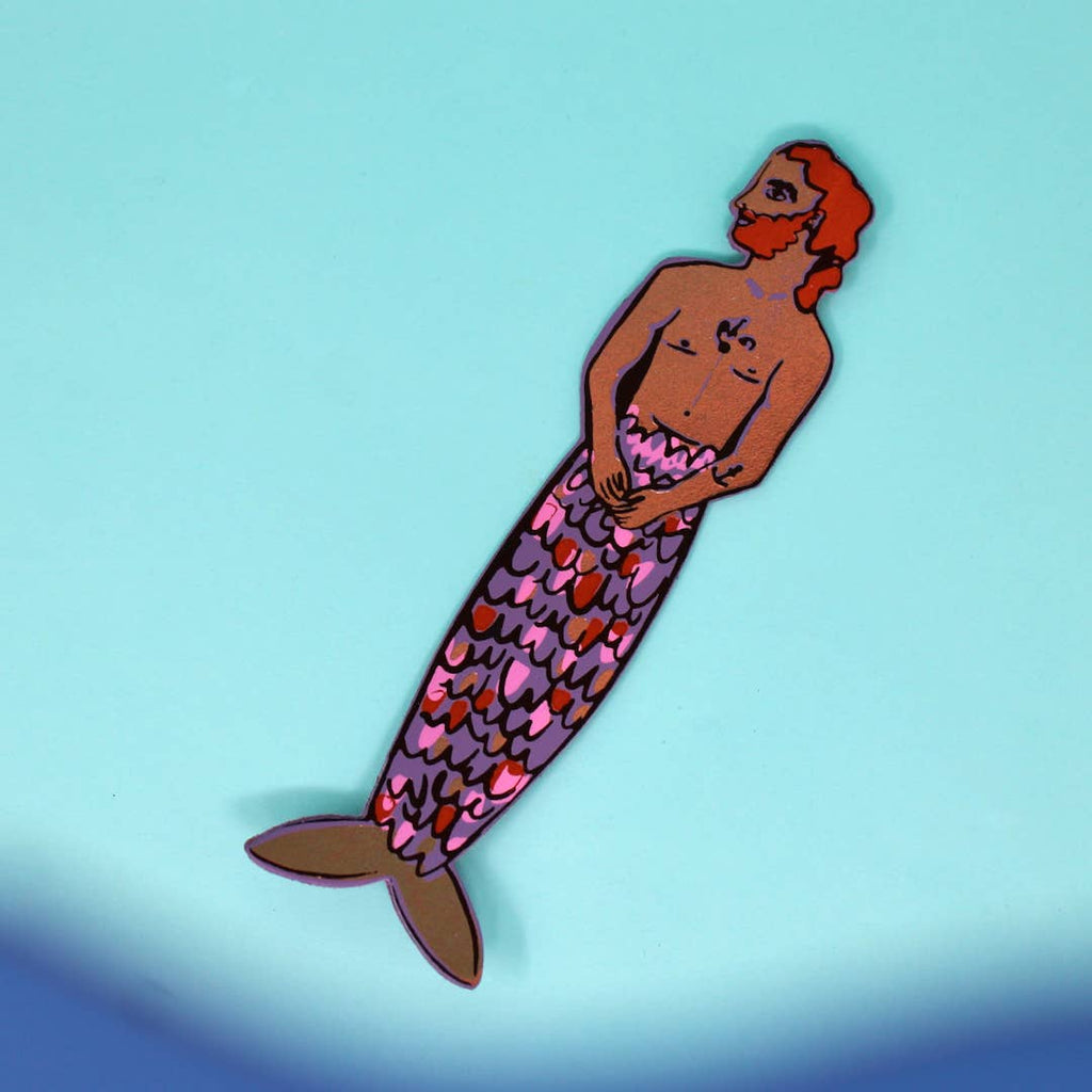 Mer-Man Bookmark: Pale Blue - The Regal Find