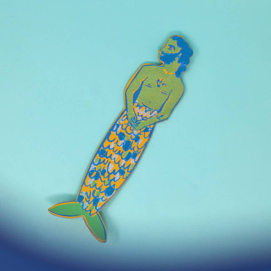 Mer-Man Bookmark: Pale Blue - The Regal Find