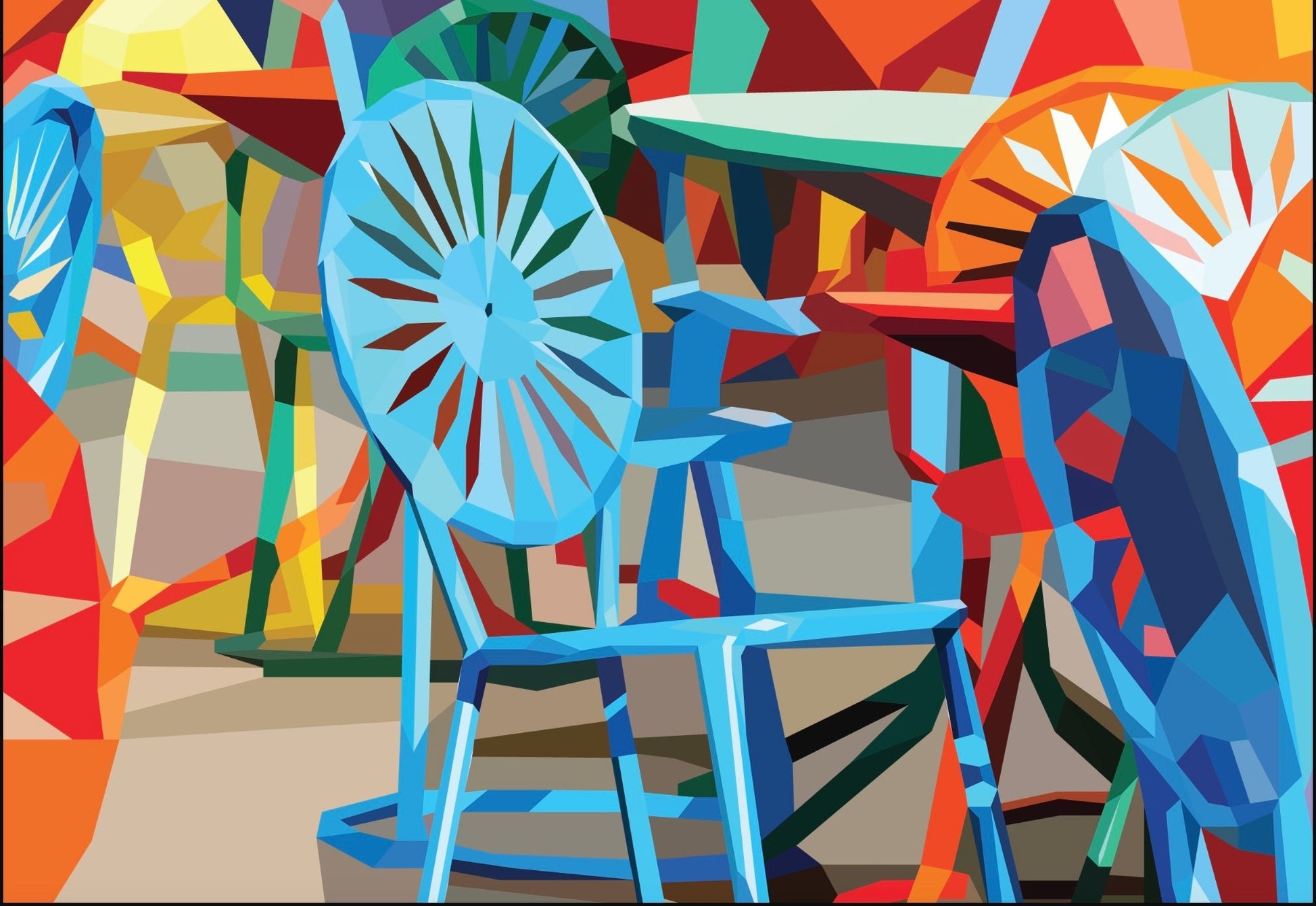 Michael Braley - Blue Chair - The Regal Find