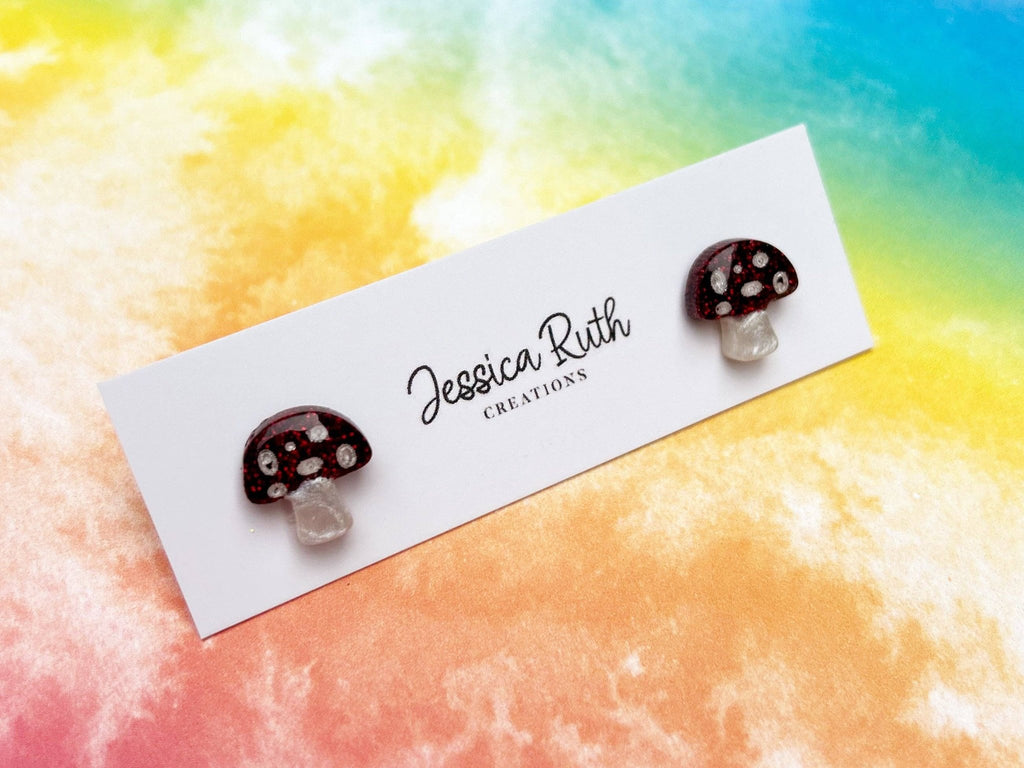 Mushroom Studs: Red - The Regal Find