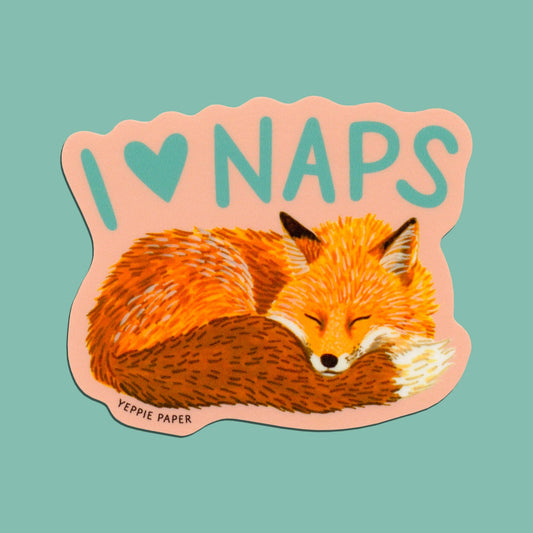 Napping Fox Sticker - The Regal Find