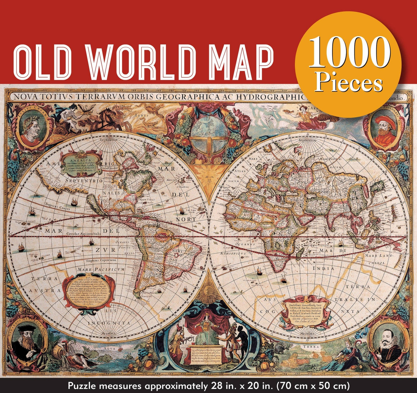 Old World Map 1000 Piece Jigsaw Puzzle - The Regal Find