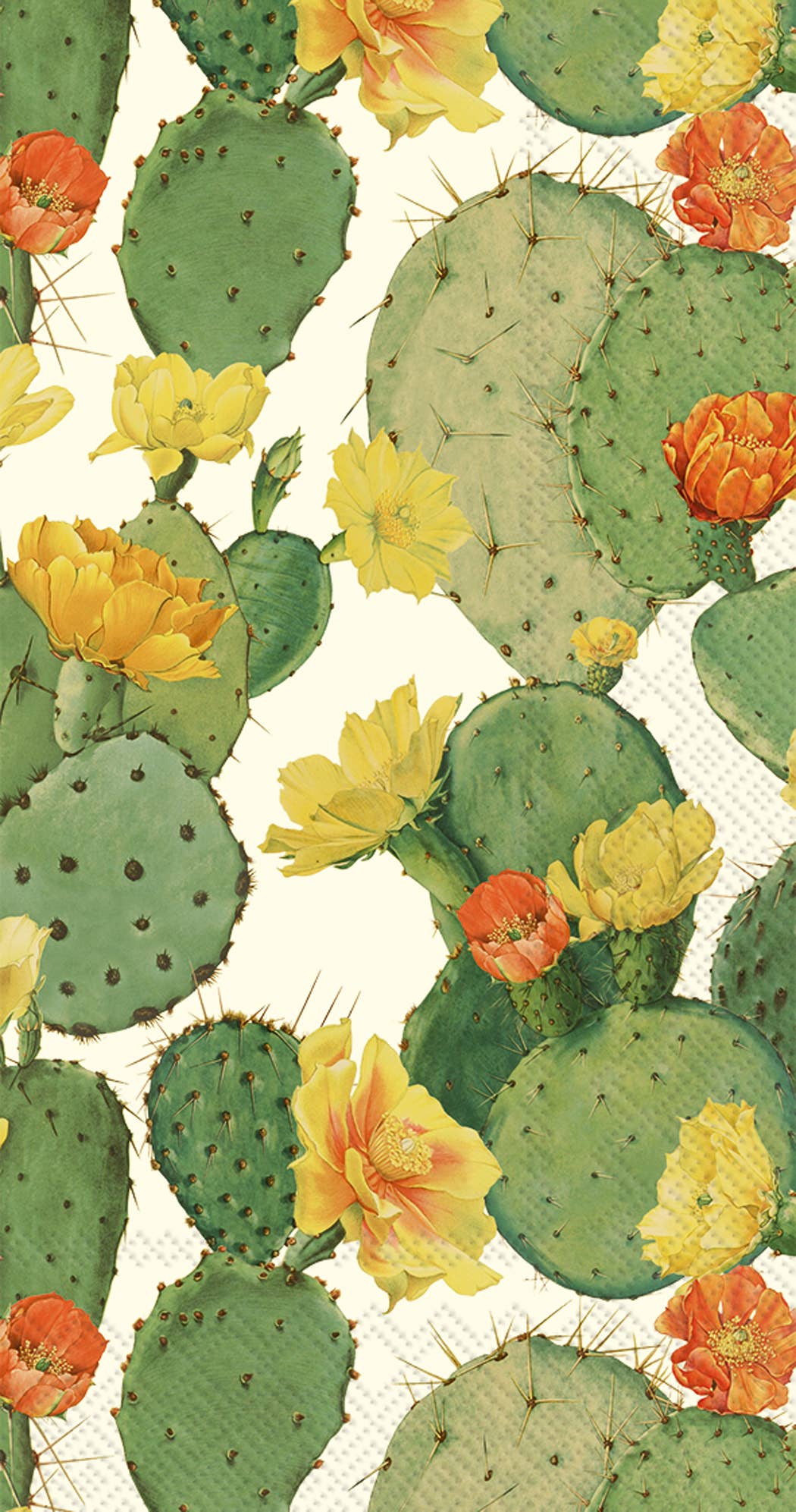 Paper Cocktail Napkins Pack of 20 Cactus cream - The Regal Find