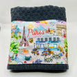 Dark Gray kitchen towel featuring Paris - The Regal Find