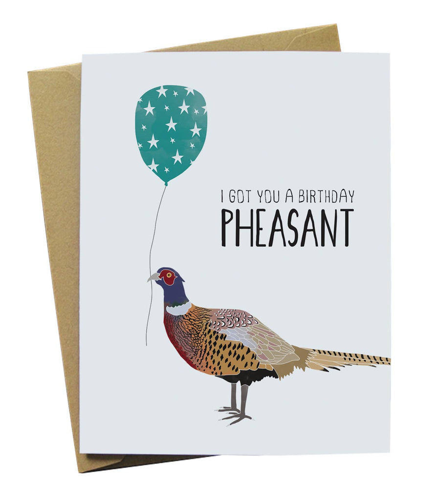 Pheasant Birthday Card - The Regal Find