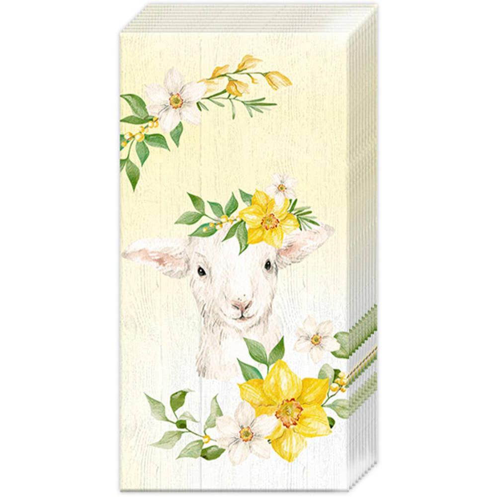 Pocket Tissues Pack Of 10 Lammy Yellow Easter - The Regal Find