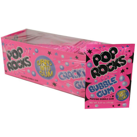Pop Rocks, Bubblegum, 0.33oz, 24Ct Case - The Regal Find