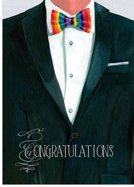 Rainbow Tux Card - The Regal Find