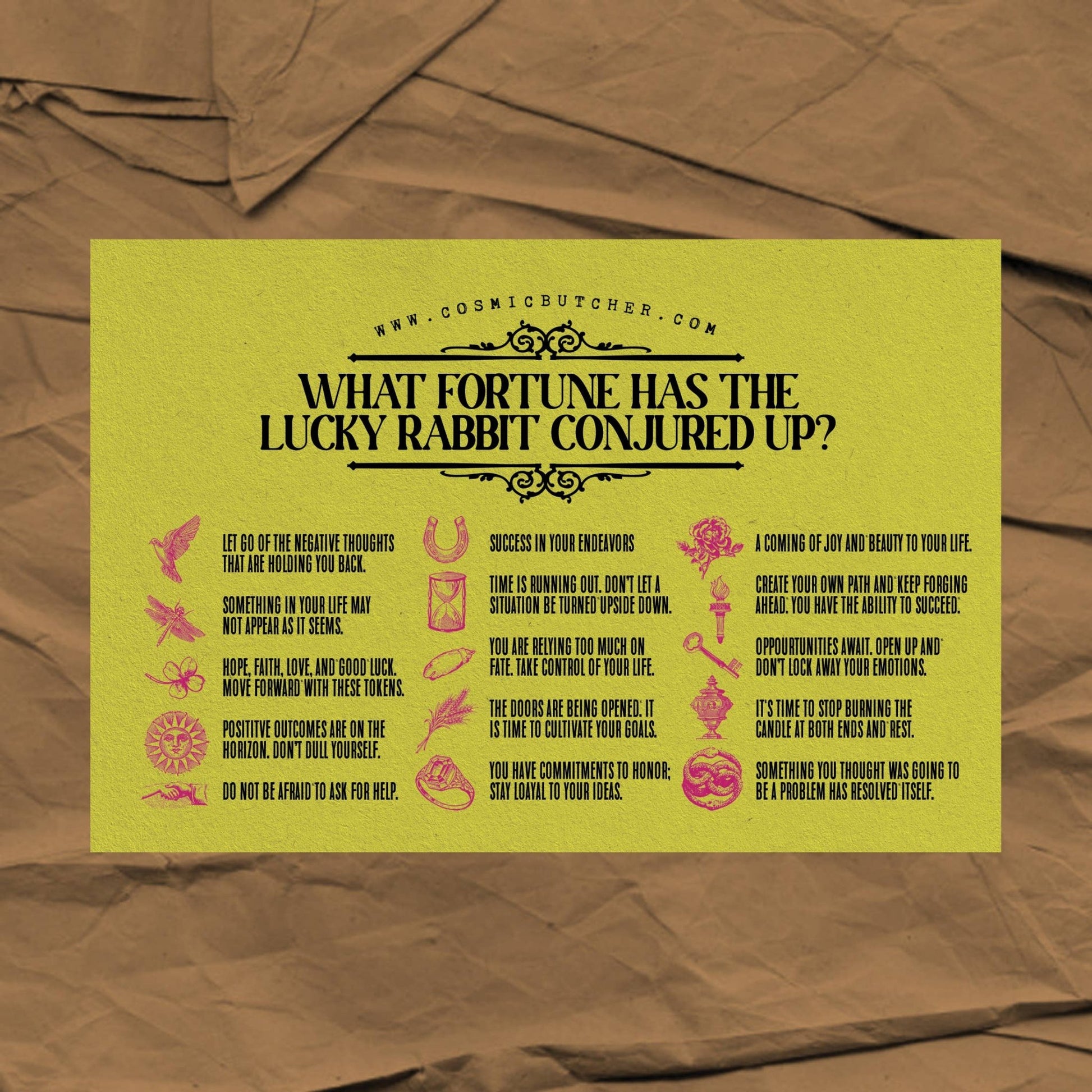 RESTOCKED! Lucky Rabbit Scratch Off Mystery Fortune Card - The Regal Find