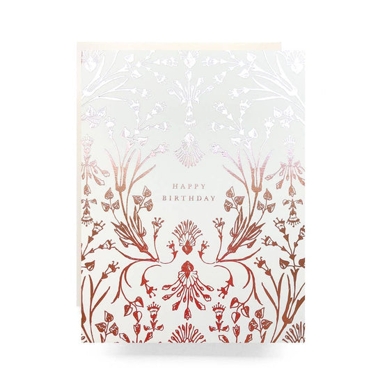Rosegold Botanical Birthday Greeting Card - The Regal Find