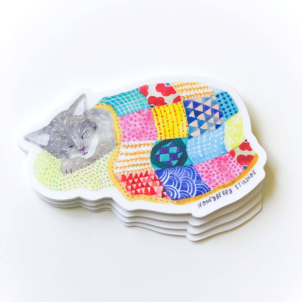 Sleeping Kitty Sticker - The Regal Find