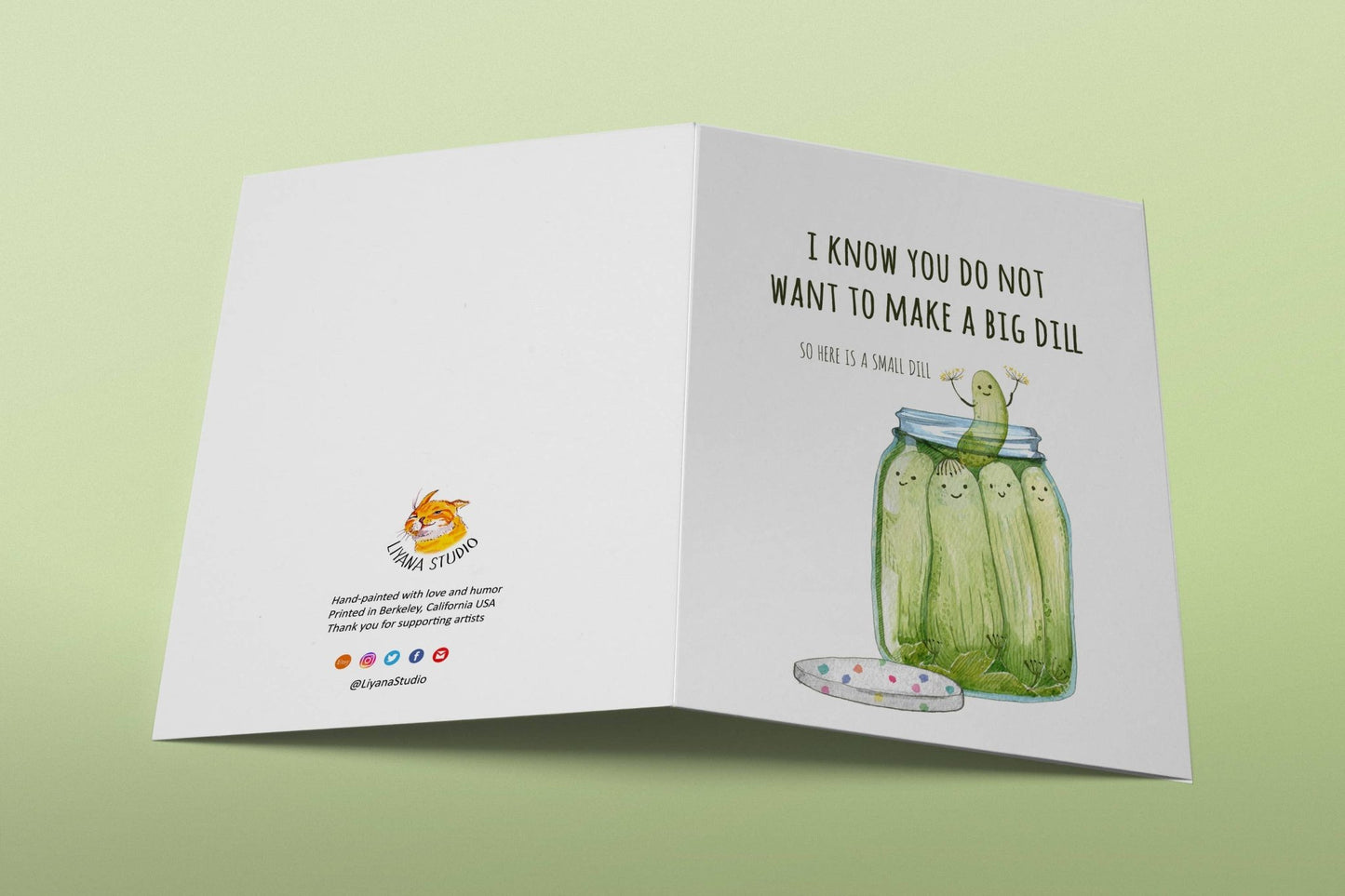 Small Dill Pickle - Funny Birthday Card - The Regal Find