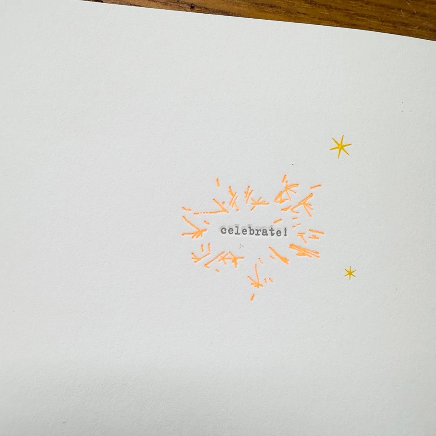 Sparkler Wishes Happy Birthday Letterpress Card - The Regal Find