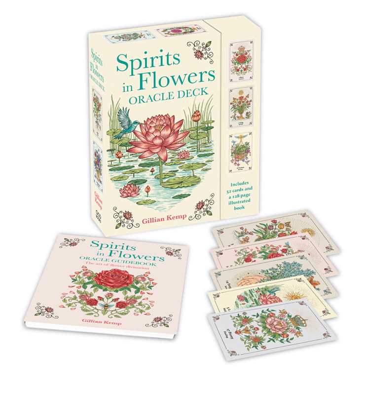Spirits in Flowers Oracle Deck by Gillian Kemp: Mixed Media; 128 pages / English - The Regal Find