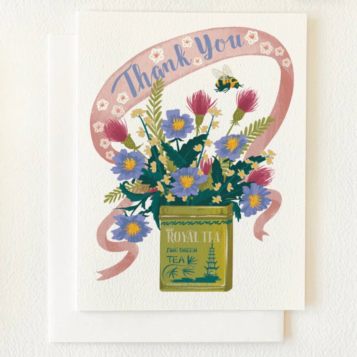 Thank You Tea Tin Greeting Card - The Regal Find