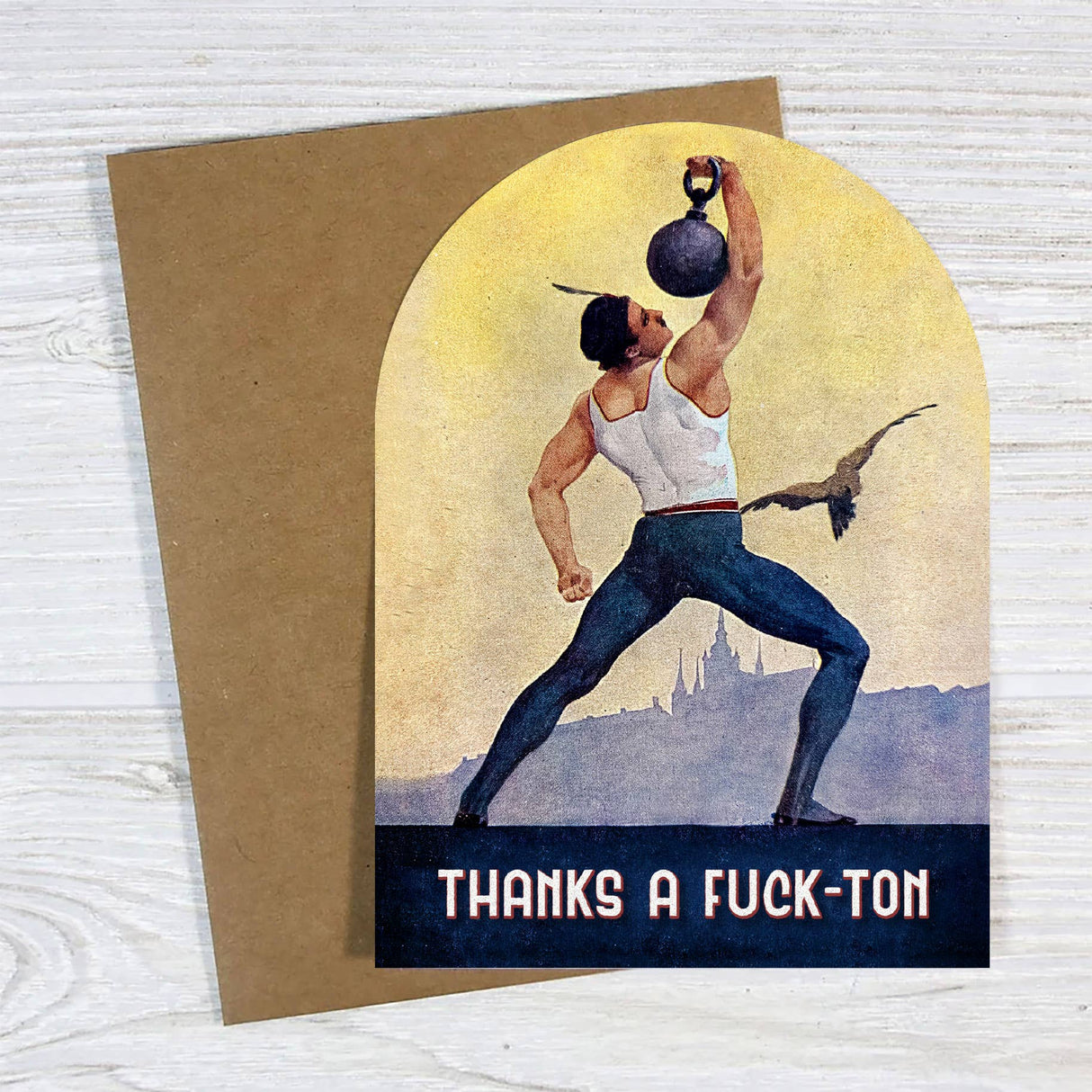 Thanks A Fuck - Ton - Funny Vintage Thank You Card - The Regal Find