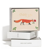 Thanks Fox thank you greeting card: Boxed Sets - The Regal Find