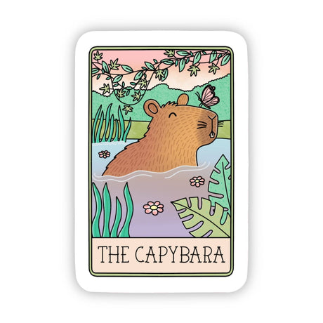 "The Capybara" Tarot Card Sticker - The Regal Find