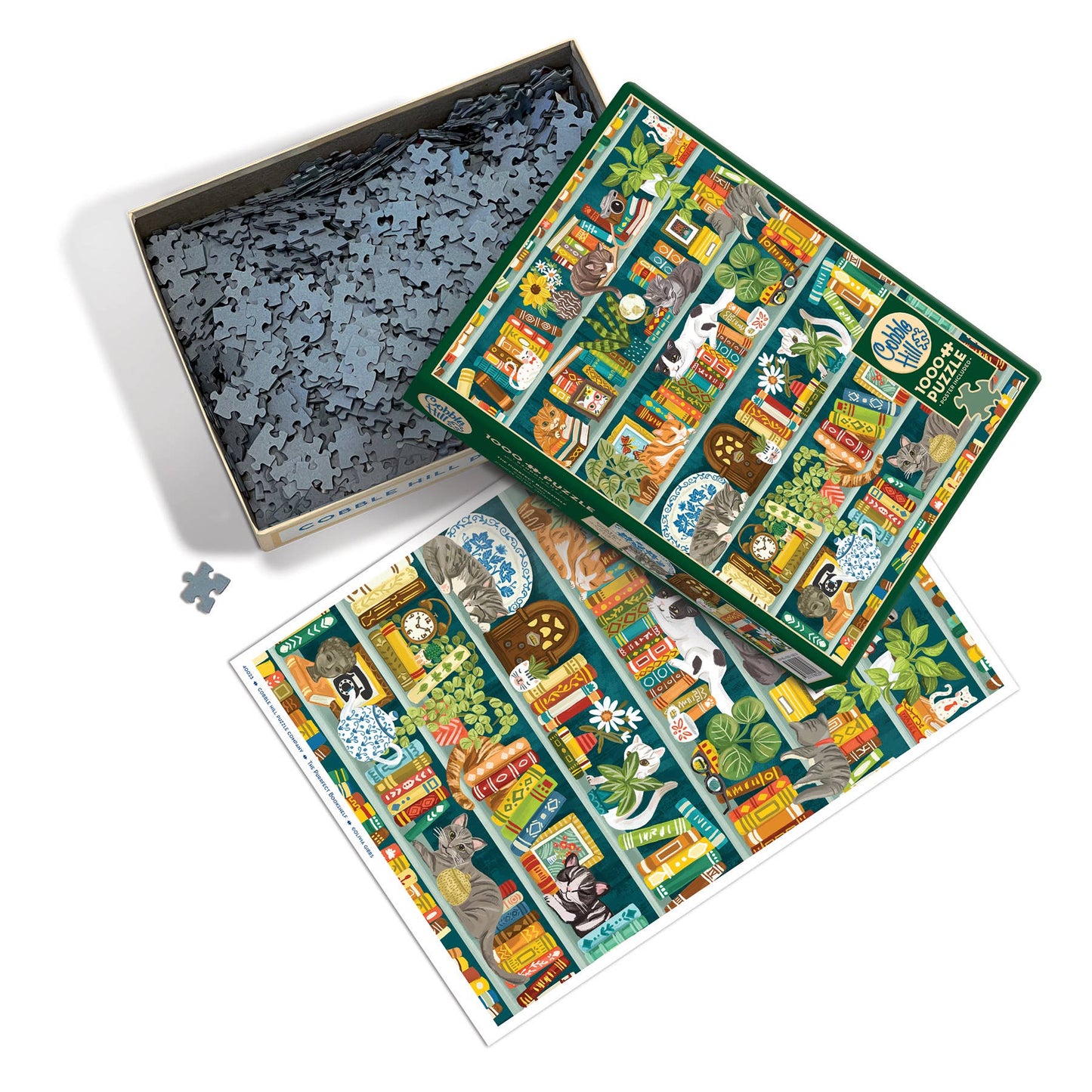 The Purrfect Bookshelf - 1000 Piece Puzzle - The Regal Find