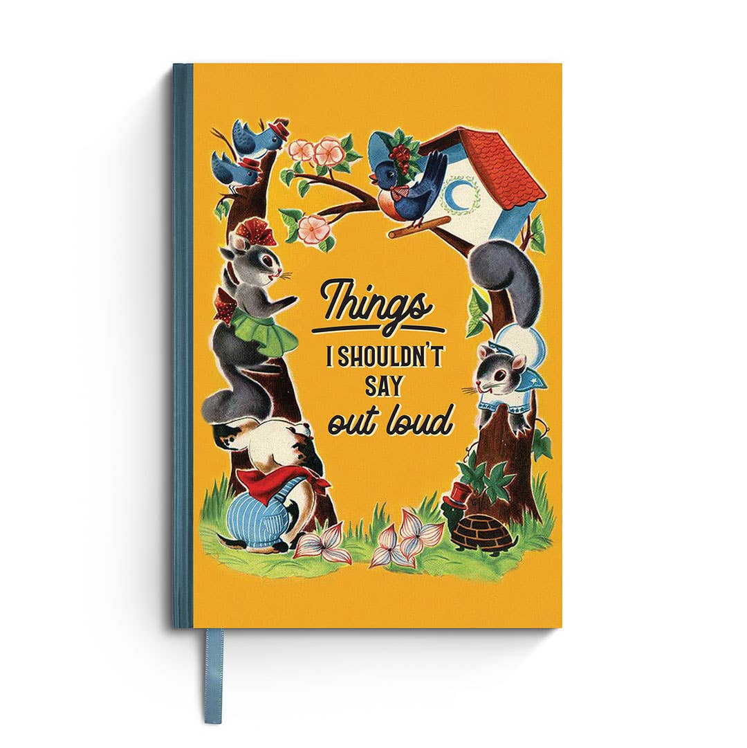 Things I Shouldn't Say Out Loud - Funny Vintage Notebook - The Regal Find