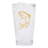 Trout Pint Glass - GOLD PRINT - The Regal Find