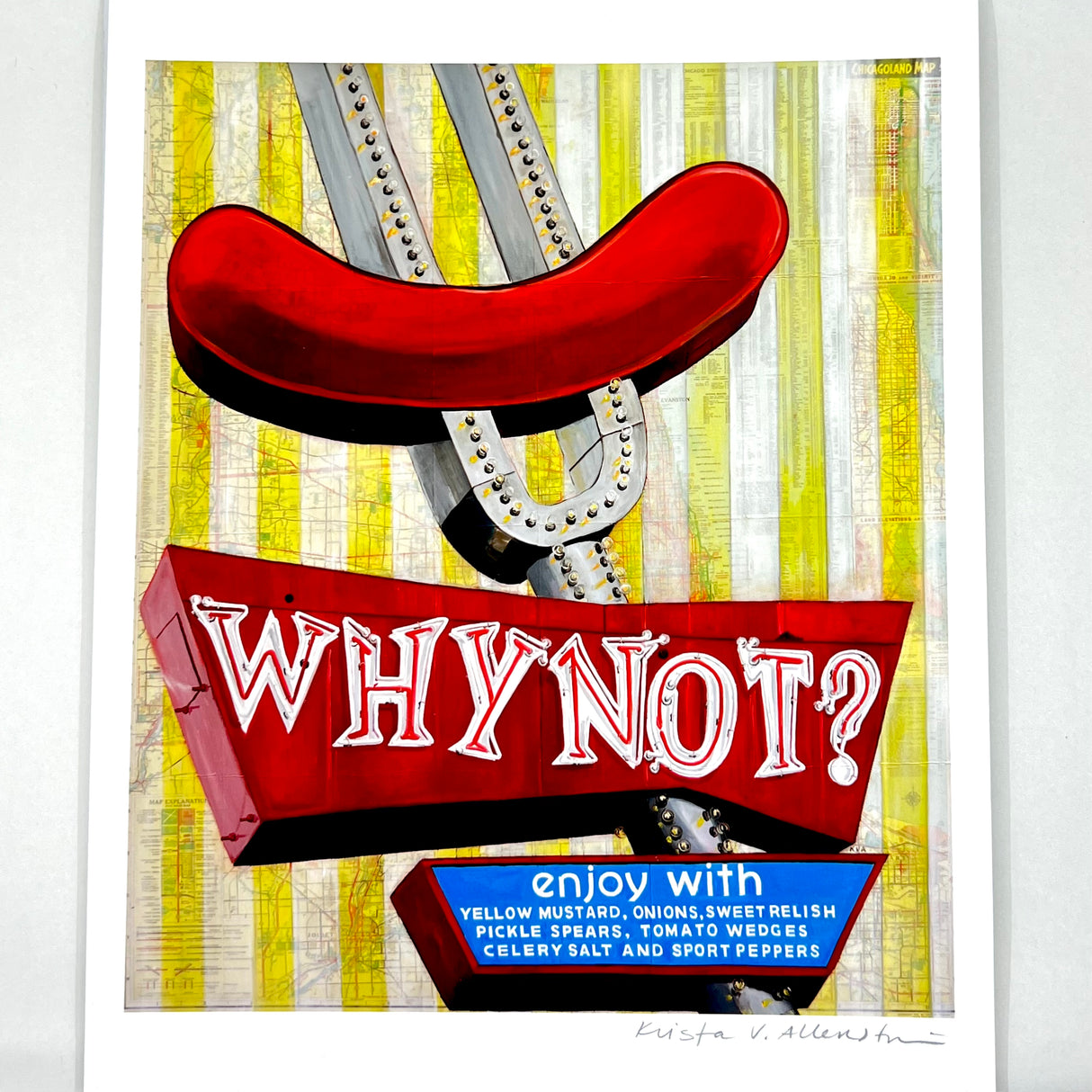 Why Not? Hotdog Print