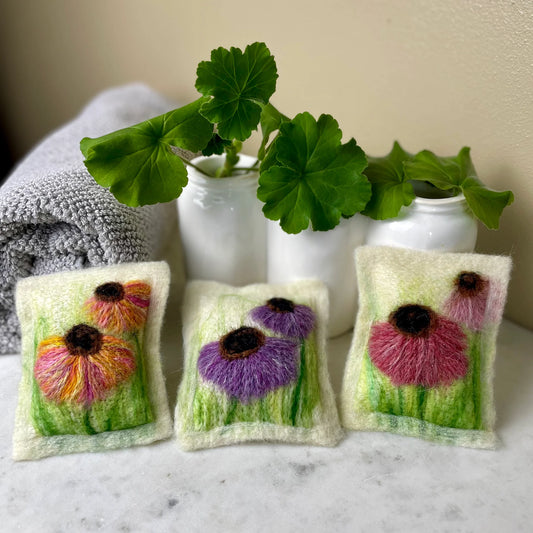 Felted Soap - Wildflower Sachet