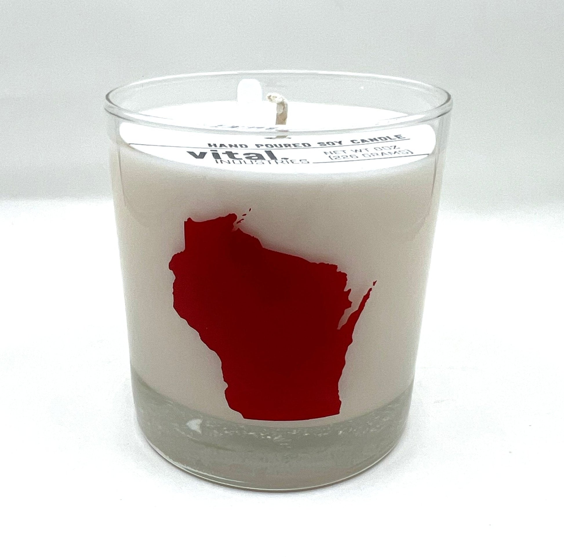 Wisconsin Silhouette, Glass Soy Candle (8.5 oz) - The Regal Find