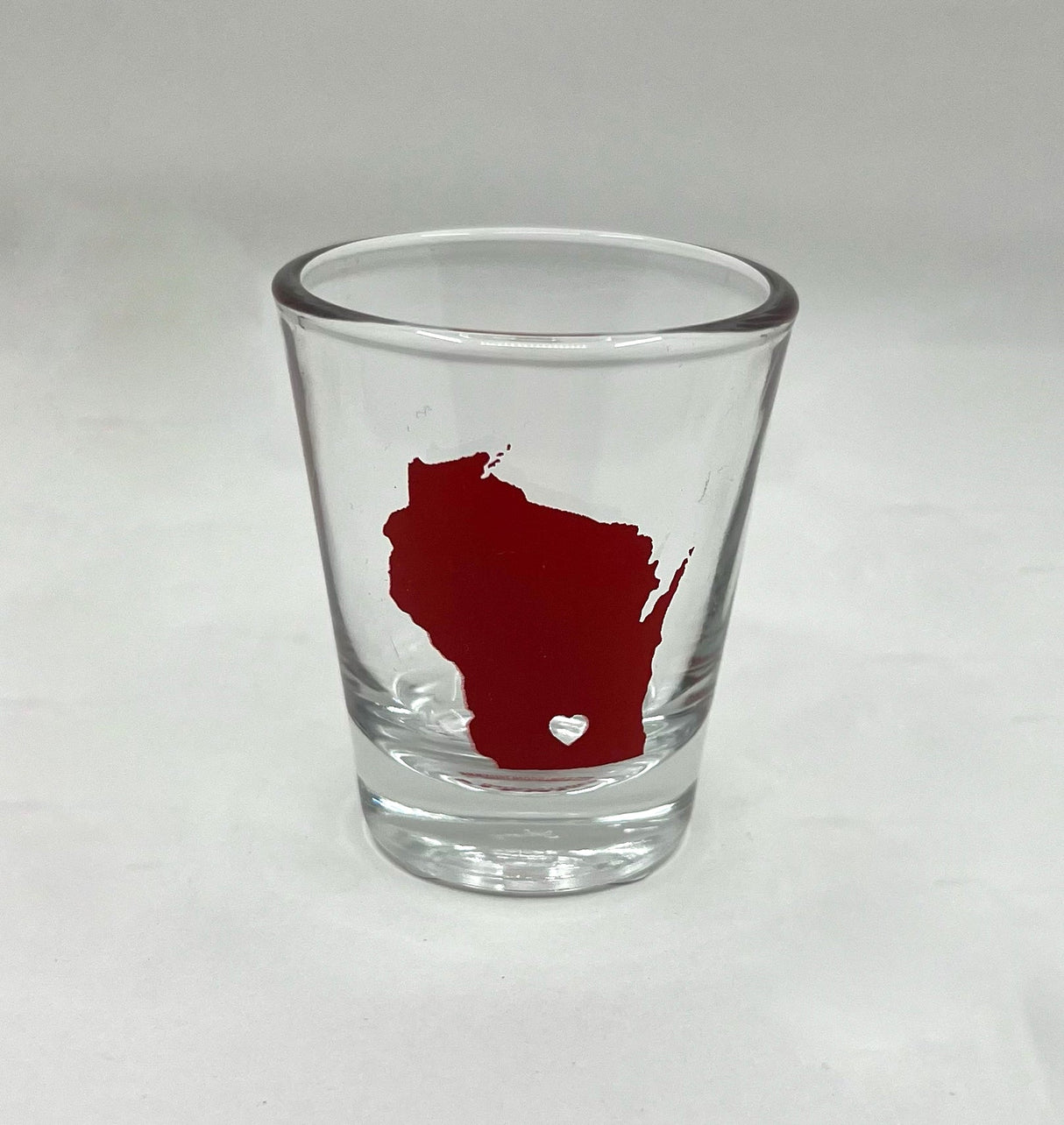 Wisconsin State Silhouette Shot Glasses: Red - The Regal Find