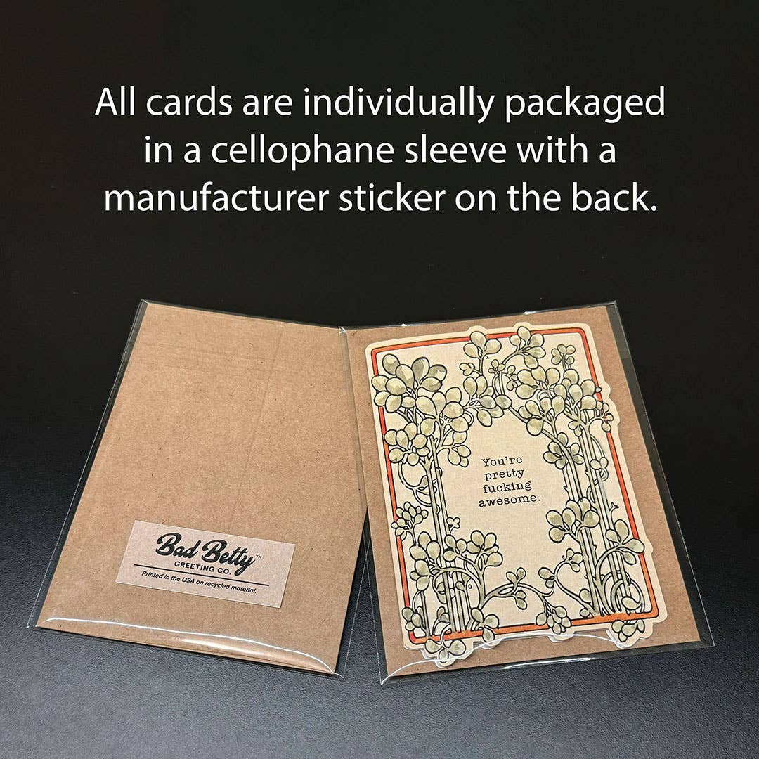You Make This World a Less Shitty Place - Valentine's Card - The Regal Find