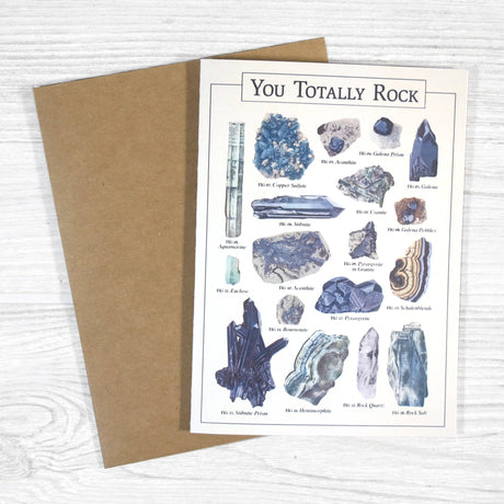 You Totally Rock - Punny Vintage Thank You Card - The Regal Find