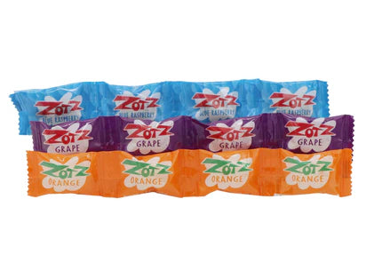 Zotz Fizzing Candy String, Apple/Blue/Cherry/Grape/Orange/Watermelon