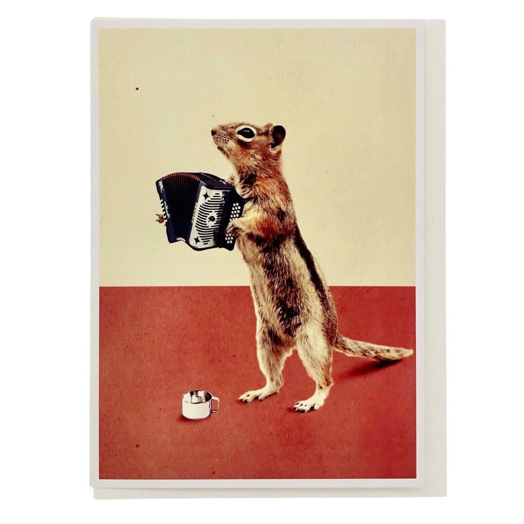 Accordion Squirrel/Chipmunk Card - The Regal Find