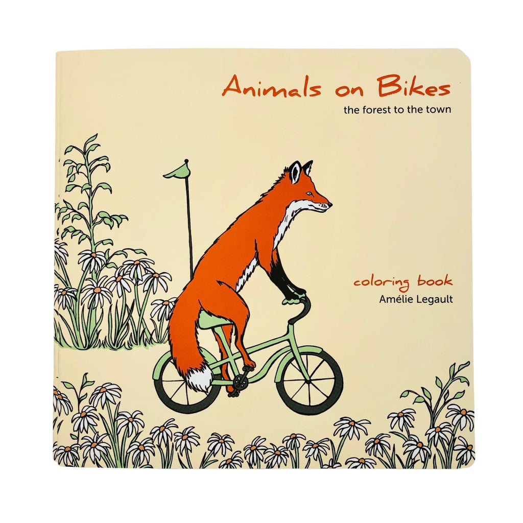 Animals on Bikes: the Forest to the Town Coloring Book - The Regal Find