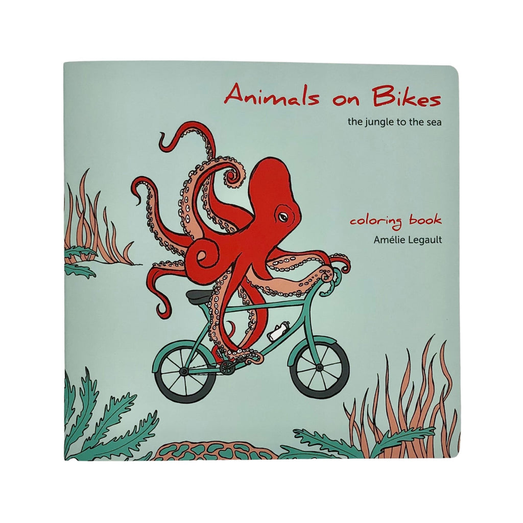 Animals on Bikes: the Jungle to the Sea Coloring Book - The Regal Find
