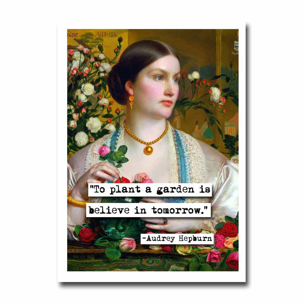 Audrey Hepburn Quote Greeting Card - The Regal Find