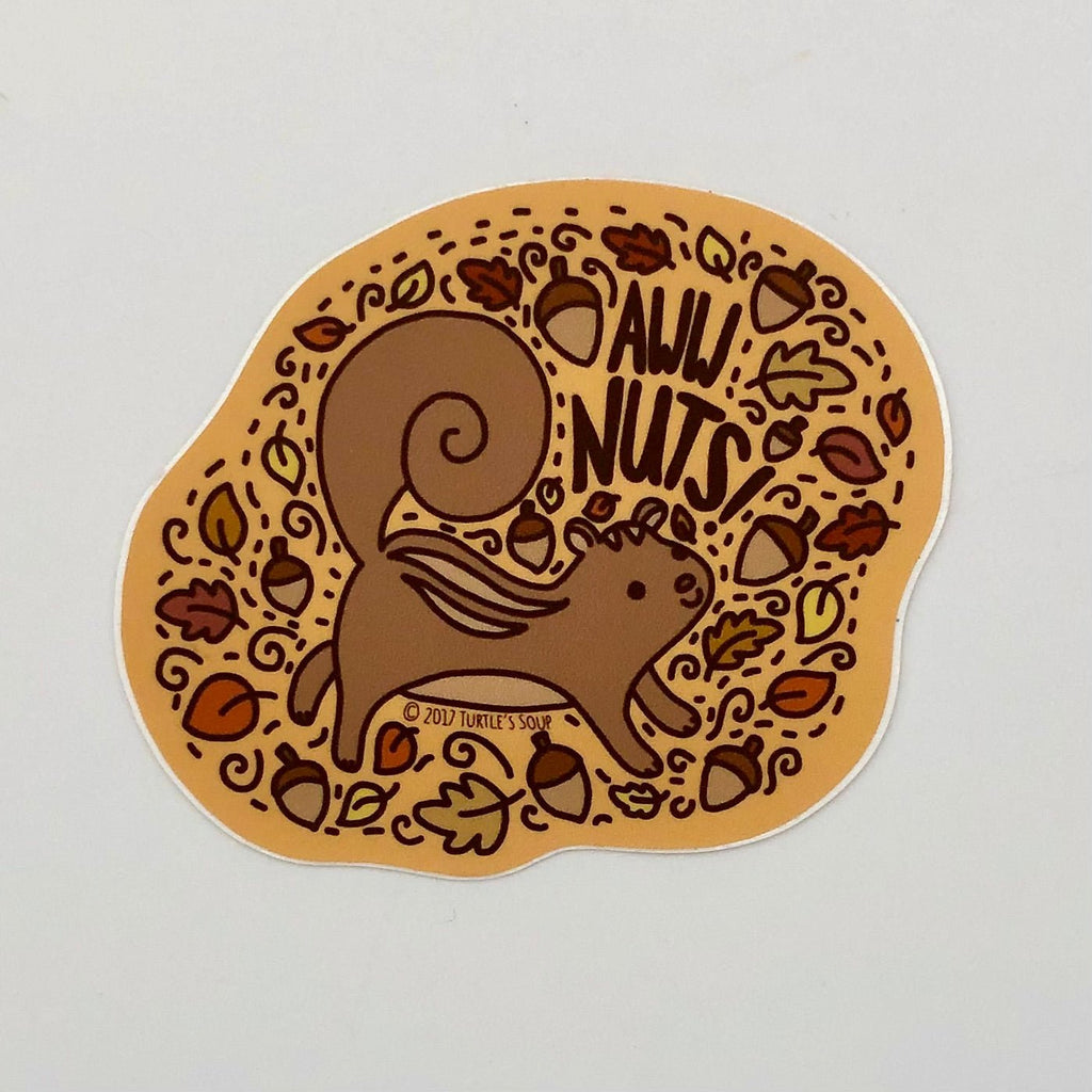 Aww, Nuts! Squirrel Sticker - The Regal Find