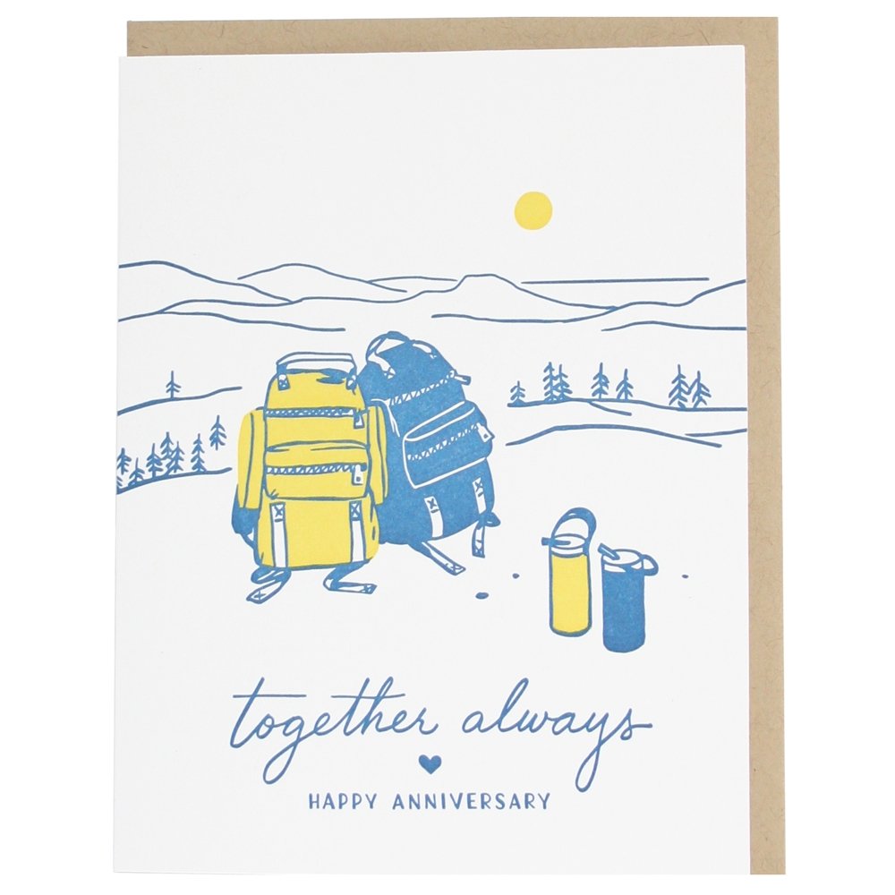Backpacks Anniversary Card - The Regal Find