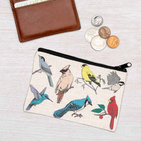 Backyard Birds Zipper Pouch: Small - The Regal Find