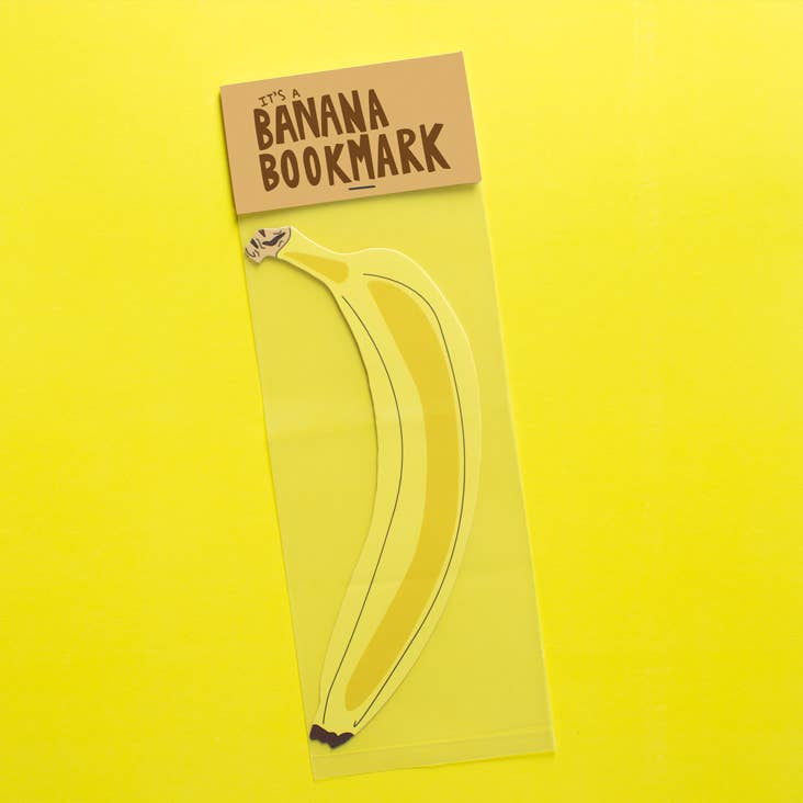Banana Bookmark (it's die cut!) - The Regal Find