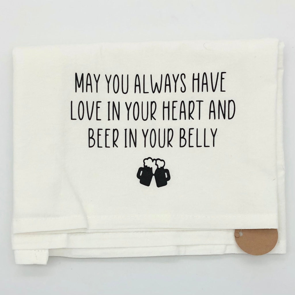 Beer In Your Belly Dish Towel - The Regal Find