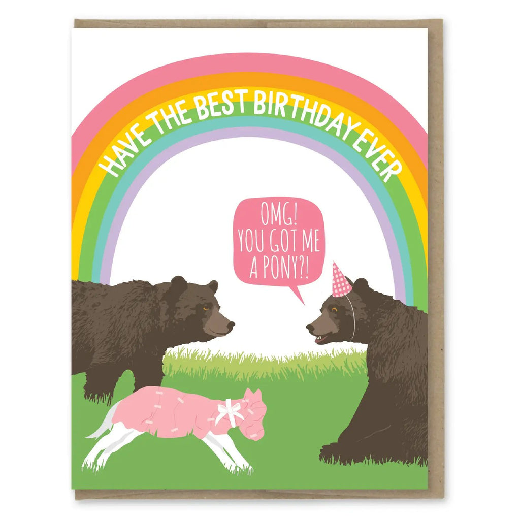 Best Birthday Pony Card - The Regal Find
