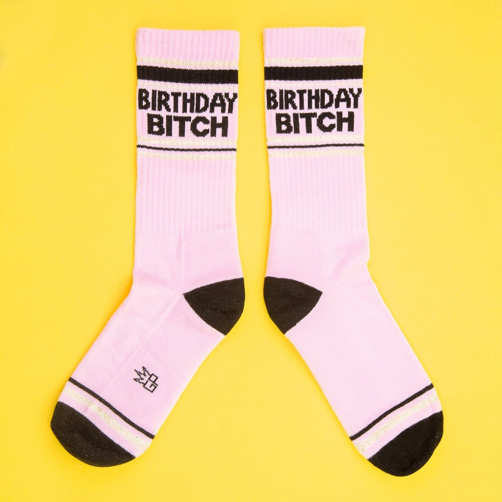 Birthday Bitch Gym Crew Socks - The Regal Find