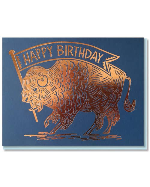 Birthday Buffalo Card - The Regal Find