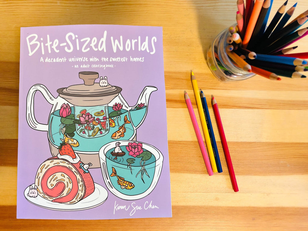Bite-Sized Worlds Coloring Book - The Regal Find