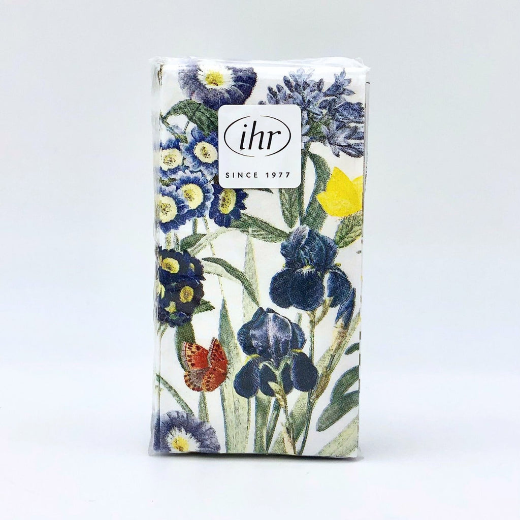 Blue Velvet Floral Pocket Tissues - The Regal Find