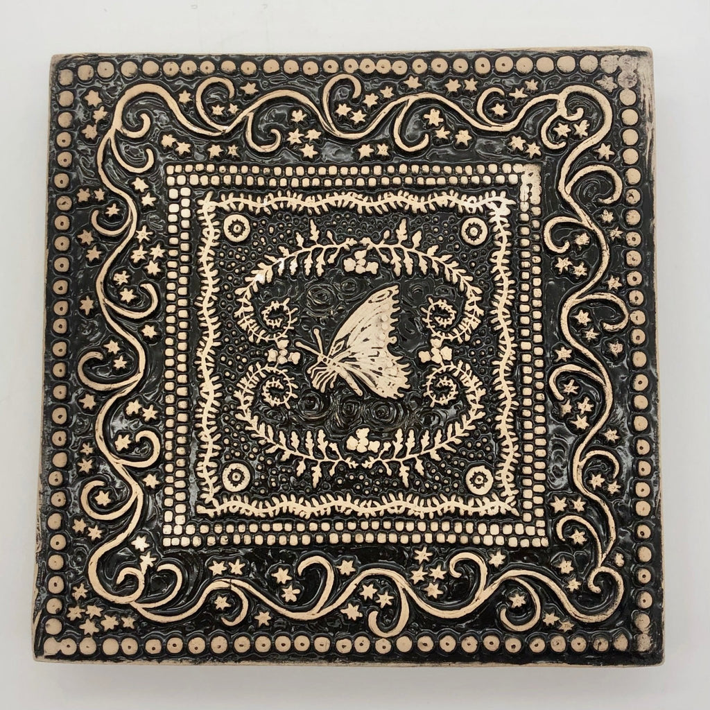 Butterfly Hanging Art Tile / Trivet - The Regal Find