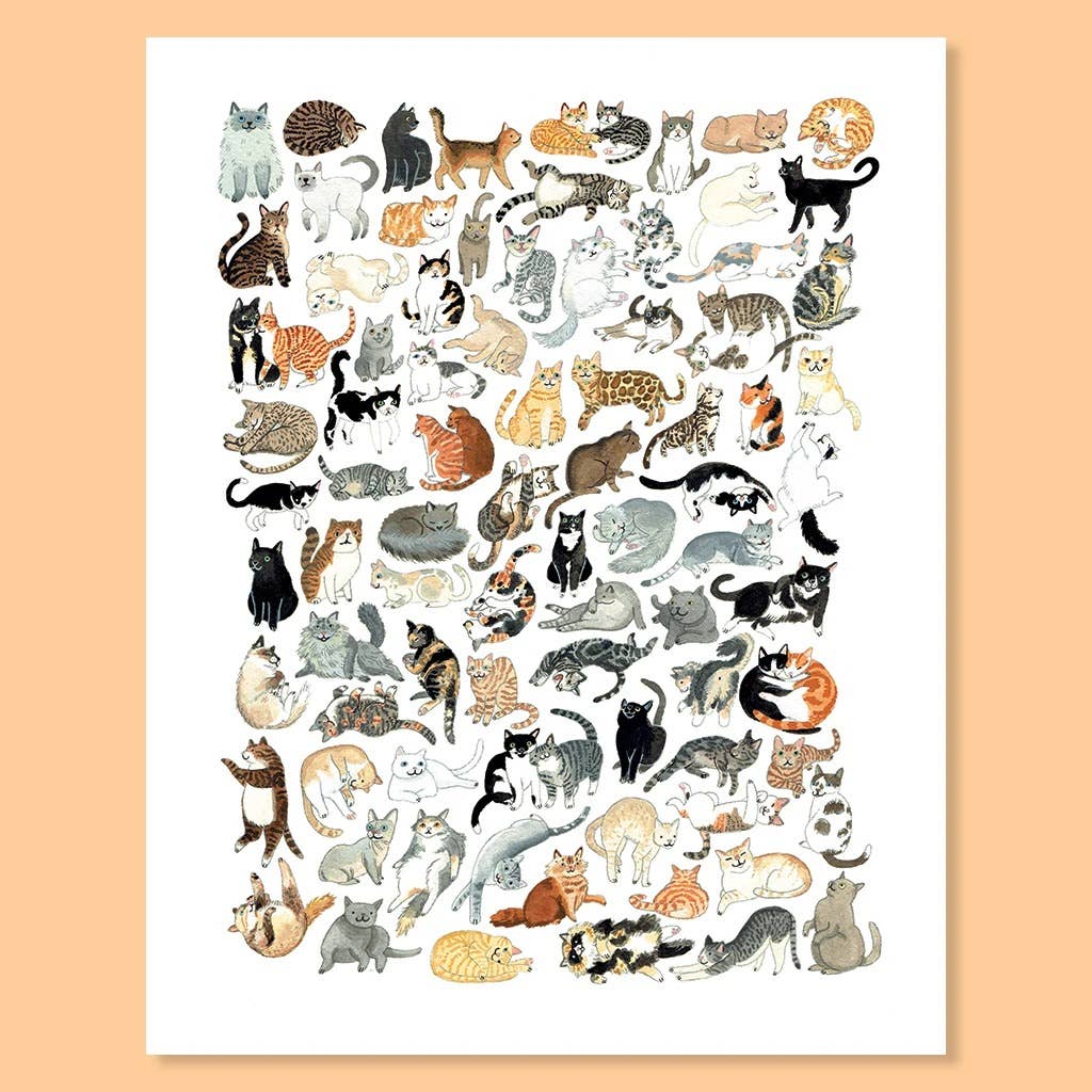 Cat Clowder Print - The Regal Find