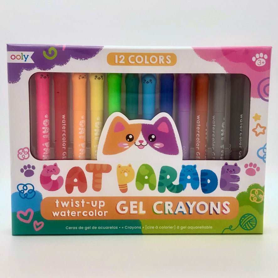 Cat Parade Gel Crayons - Set of 12 - The Regal Find