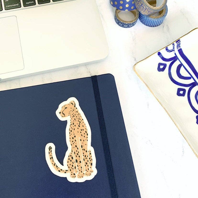 Cheetah Sticker 3.5x2in - The Regal Find